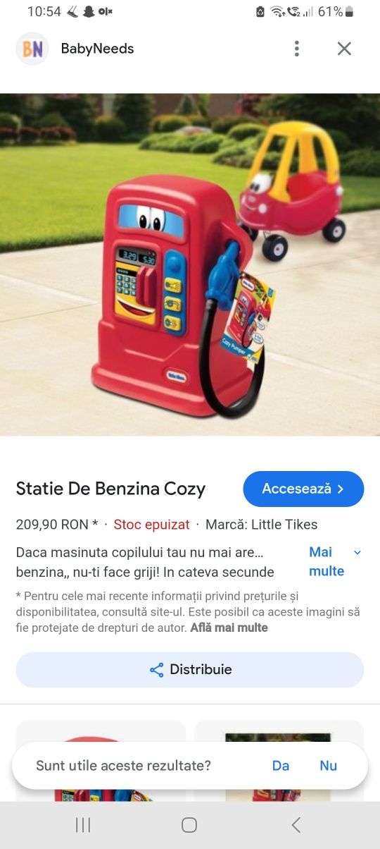 Statie benzina Little Tikes