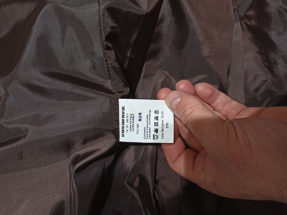 Haina de piele cadre barbati mapn