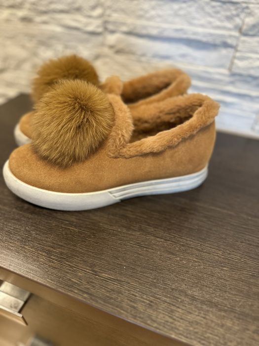 Мокасины зимние на меху