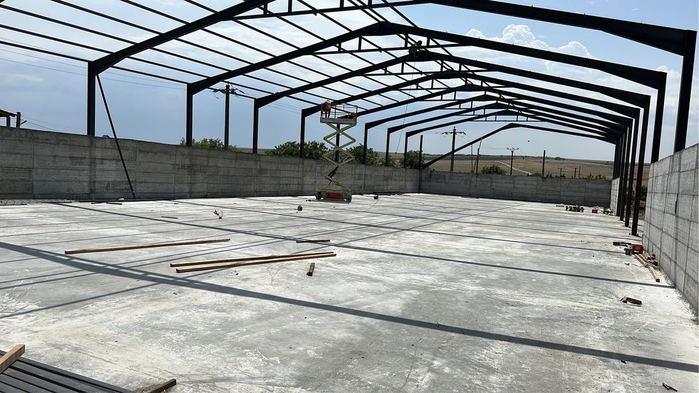 Hala pe structura metalica pentru depozitare cereale