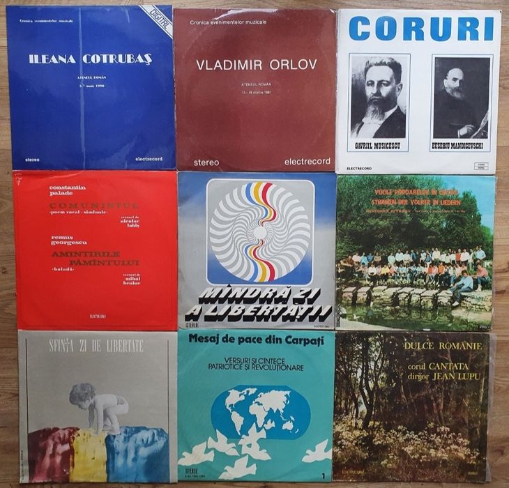 Discuri Vinil Cintece Patriotice Colinde G. Zamfir George Enescu Basme