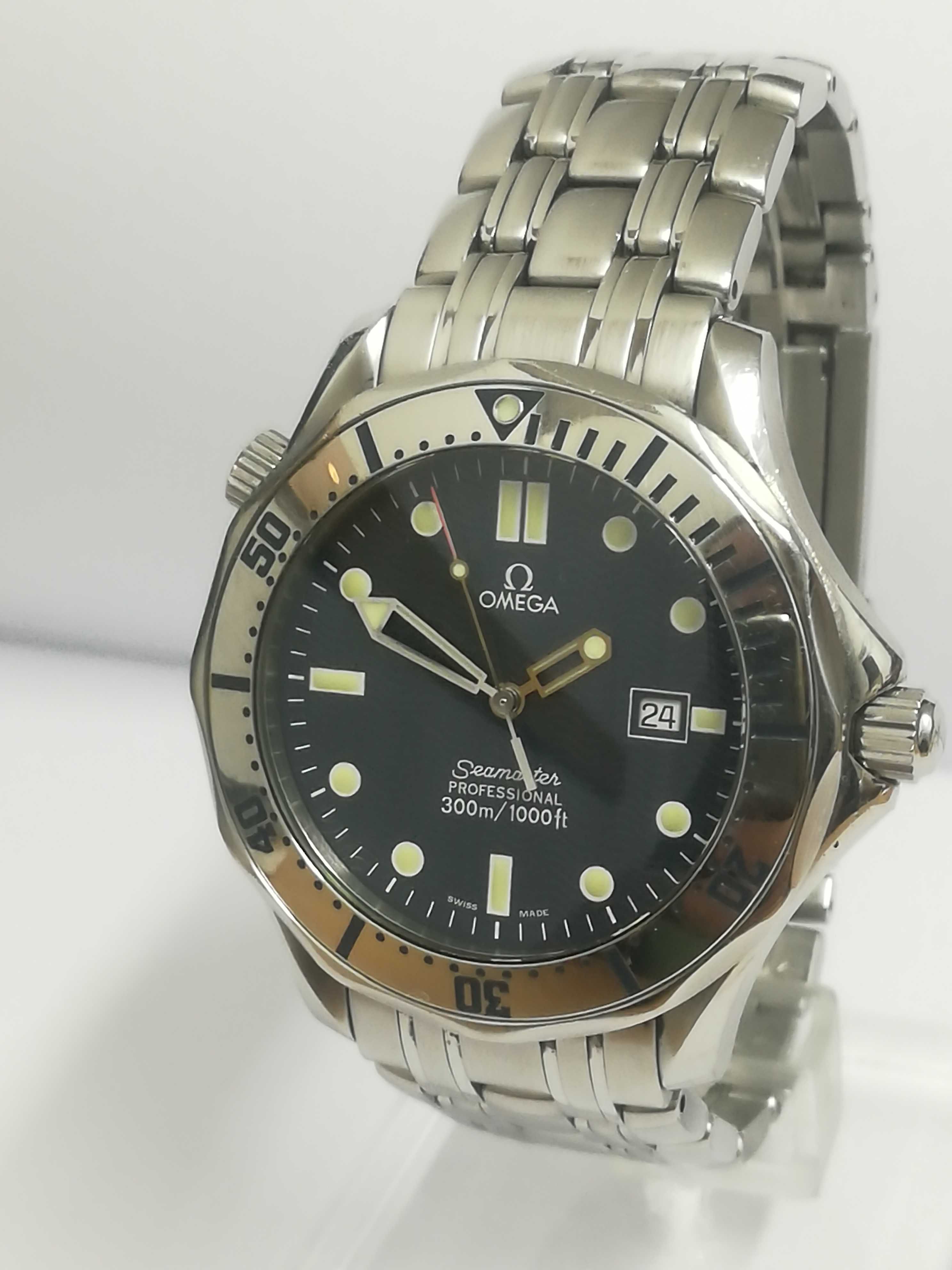 Ω OMEGA Seamaster Professional 300m, James Bond, Silver,кварц-оригинал