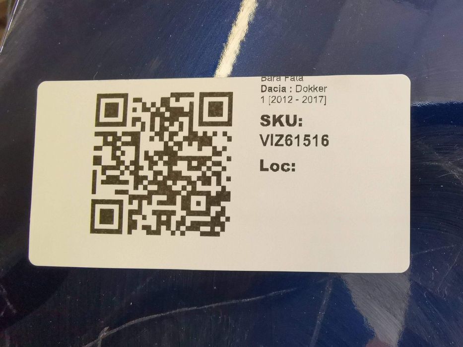 Bara Fata Dacia  Dokker 1 2012 2013 2014 2015 2016 2017 Originala In S