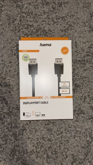 DisplayPort 1.2 hama 4K ultra HD, 1.5m