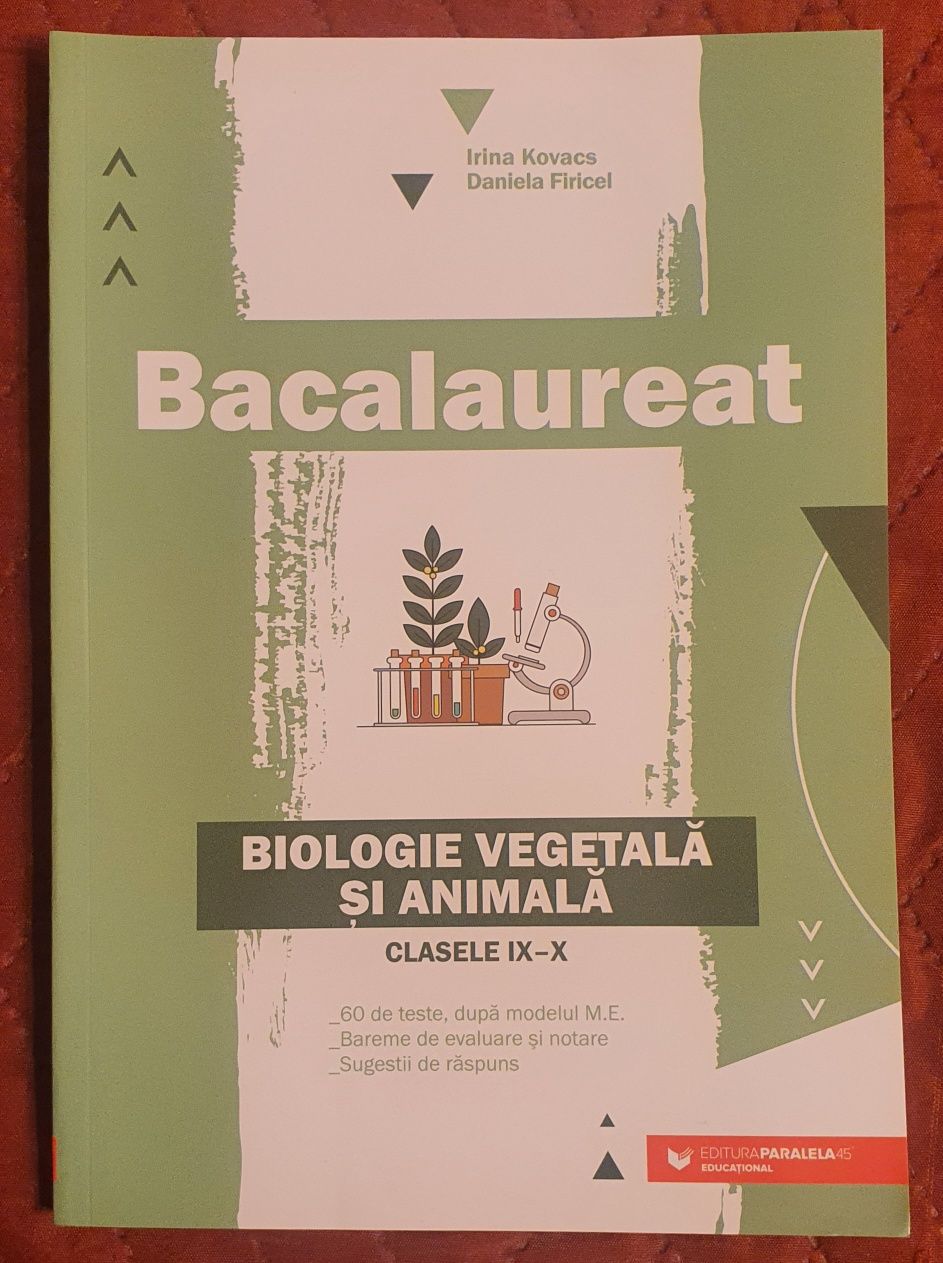 Biologie vegetala si animala pentru clasele 9 si 10, [60 TESTE]