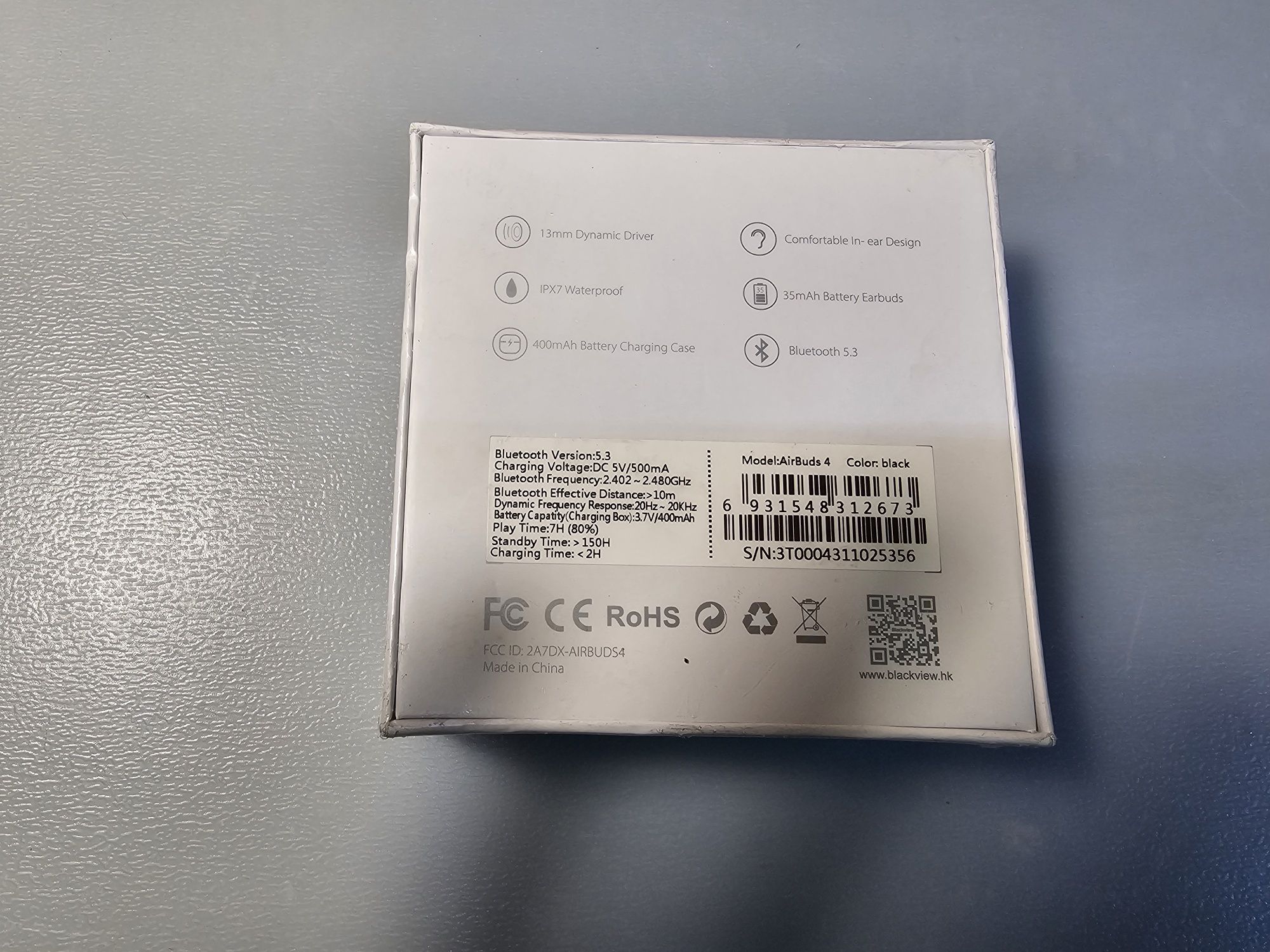 Casti wireless Blackview AirBuds4 sigilat