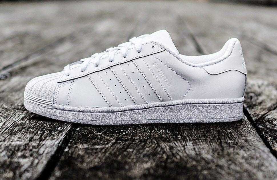 Оригинални кожени кецове *ADIDAS SUPERSTAR FONDATION* EU44 2/3 -46 2/3