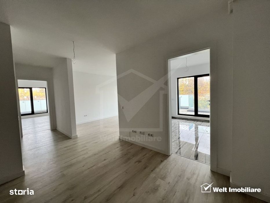 Apartament FINISAT 61mp - 3 cam, terasa 22mp, Lidl Frunzisului