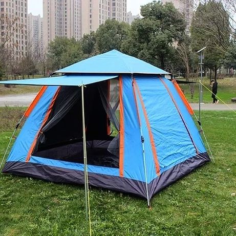Палатка зонтична двухслойная палатка 3-4 чел палатка вареные швы шатер