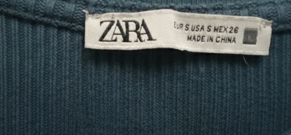 Bluză Zara – Bleumarin, Material Elastic