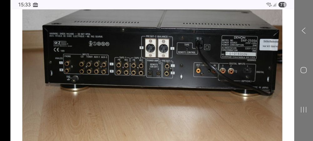 Amplificator Pioneer A-70-K , clasa "D", conectare 4 boxe A+B