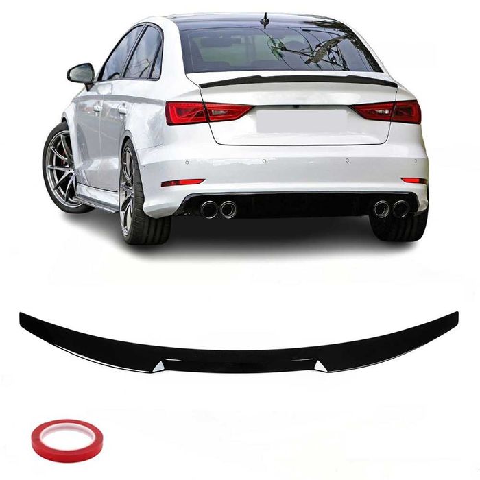 Eleron Portbagaj M4 V-style Codita Audi A3 S3 8V SEDAN, Negru Lucios