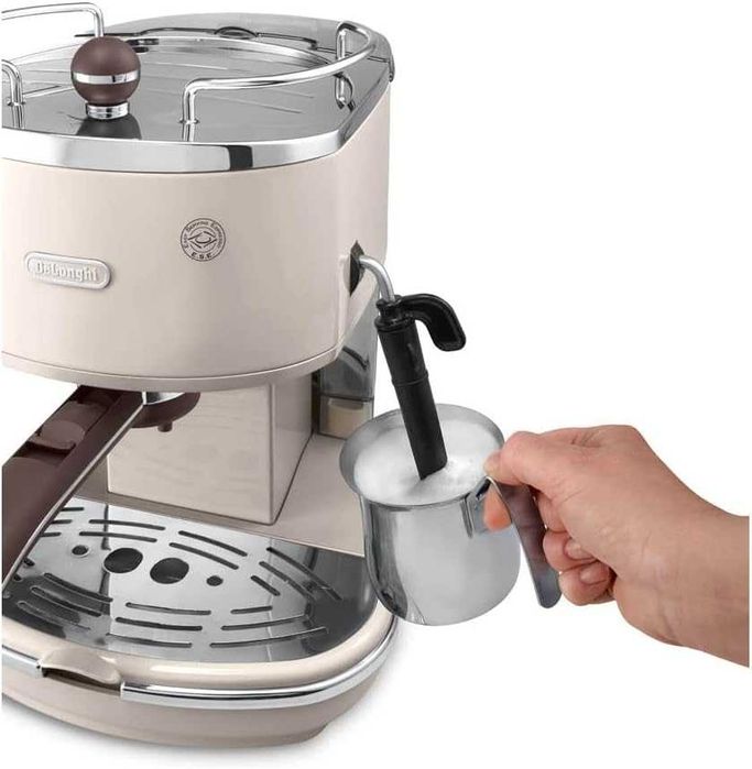 Еспресо кафемашина Delonghi Icona Vintage ECOV311BG с ръкохватка 15bar