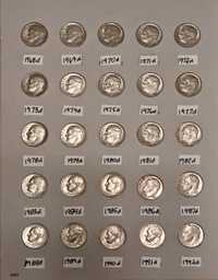 Monede 10 centi SUA Roosevelt 1968D - 2022 D