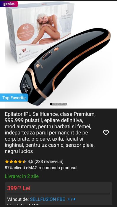 Aparat epilare definitiva