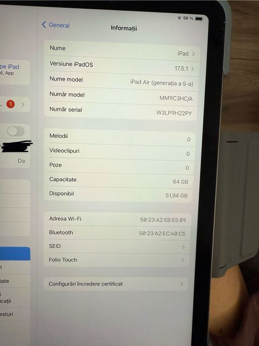 Tableta iPad Air 5