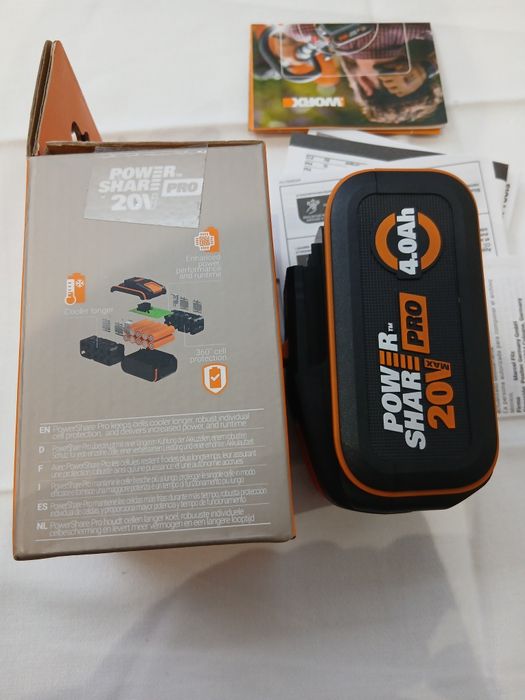 Acumulator Worx 20V/ 4.0 Ah