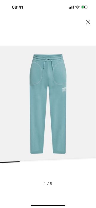 Pantaloni largi de bumbac Guess Athleisure