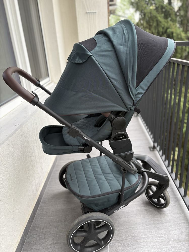Easywalker Harvey5 Premium - Детска бебешка количка 2 в 1 Jade Green