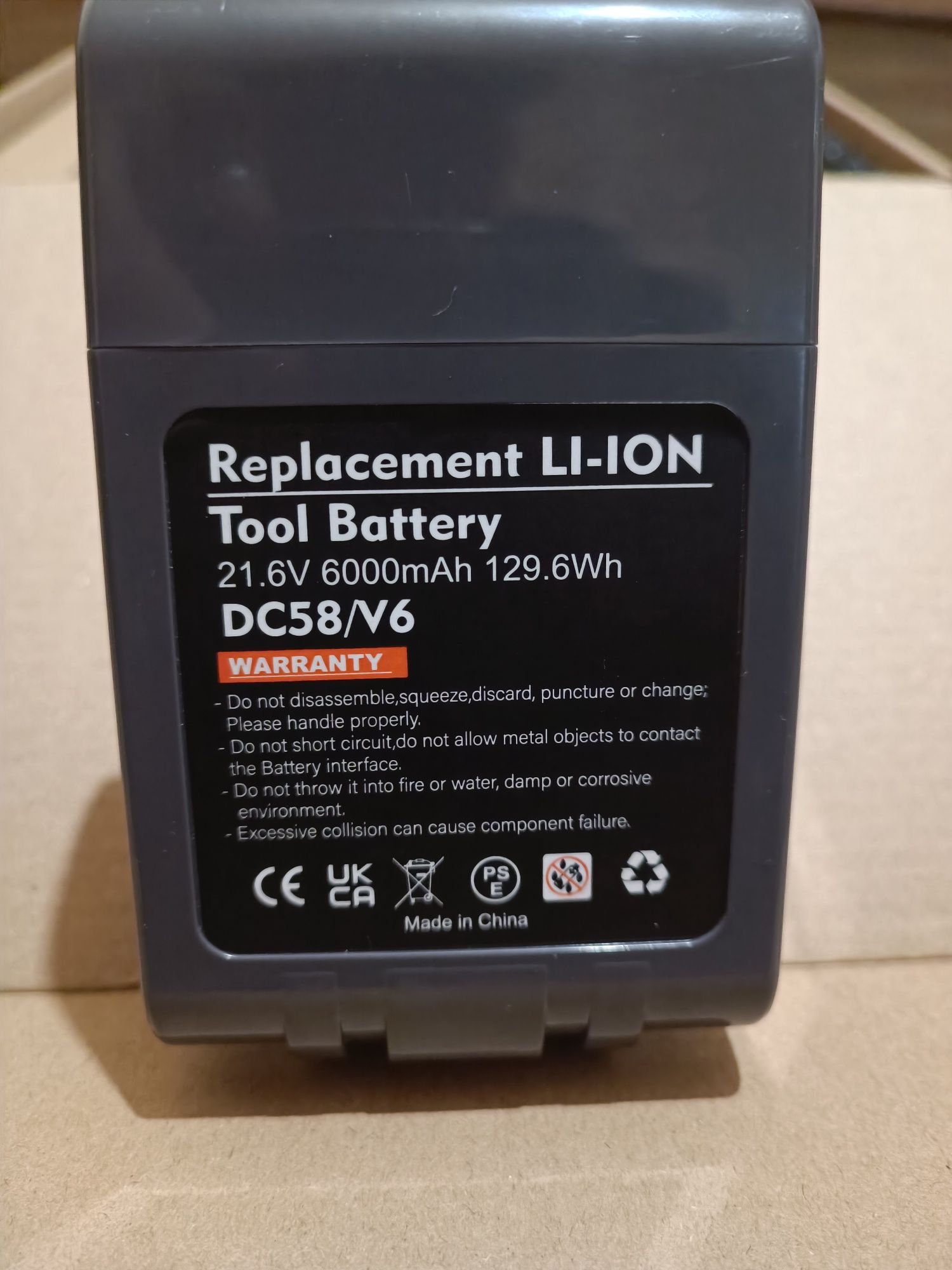 baterie dyson Li-ion