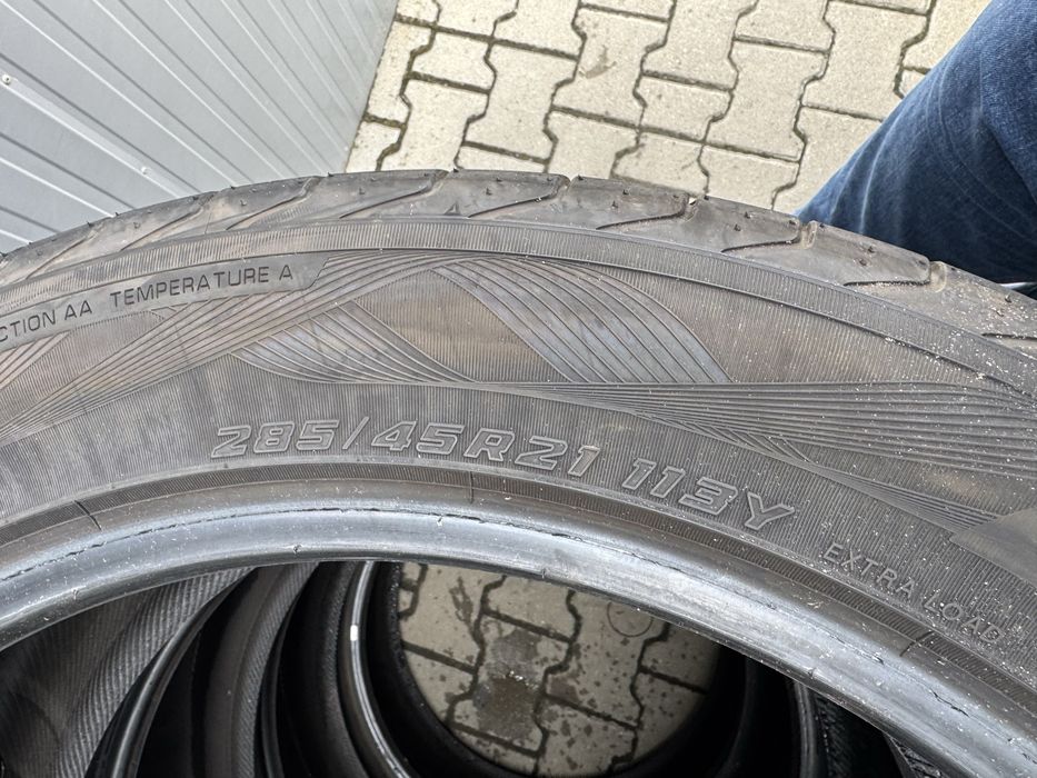 4бр почти нови летни гуми Yokohama 285/45/21 DOT2024г