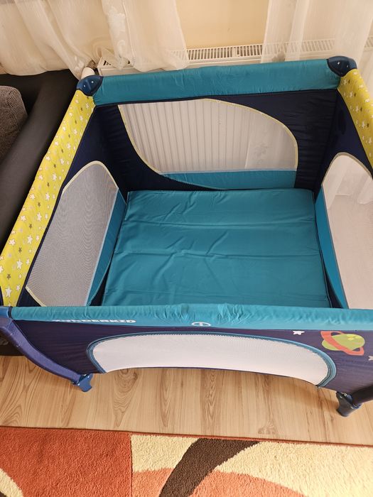 Tarc de joaca Wunderkid Play, Albastru/Galben