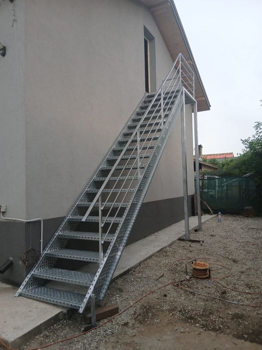 scarii metalice zincate exterioare și pentru incendii , platforme, pod