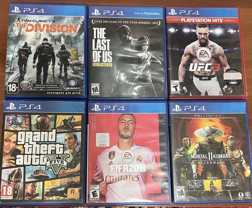 Обменяю диски от PS4 на другие игры!