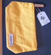 Penar-Borseta-Portfard NOU bumbac, galben cu eticheta L Occitane