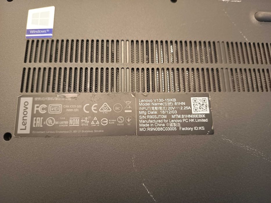 Laptop Lenovo V130 Intel Core i5-7200u/8GB RAM/HDD 1TB/Full HD ID8889