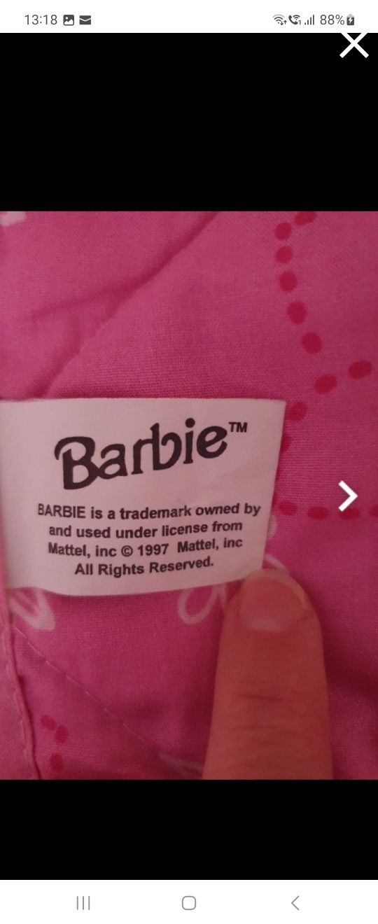 Cuvertura pat Barbie 180/220