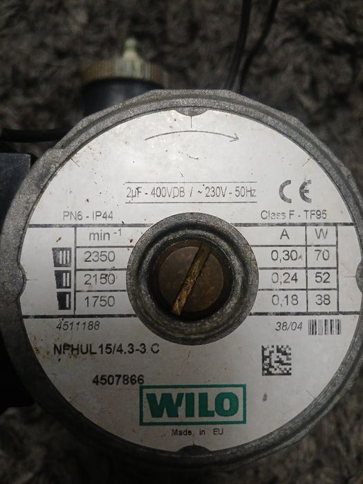 Pompa wilo centala ariston