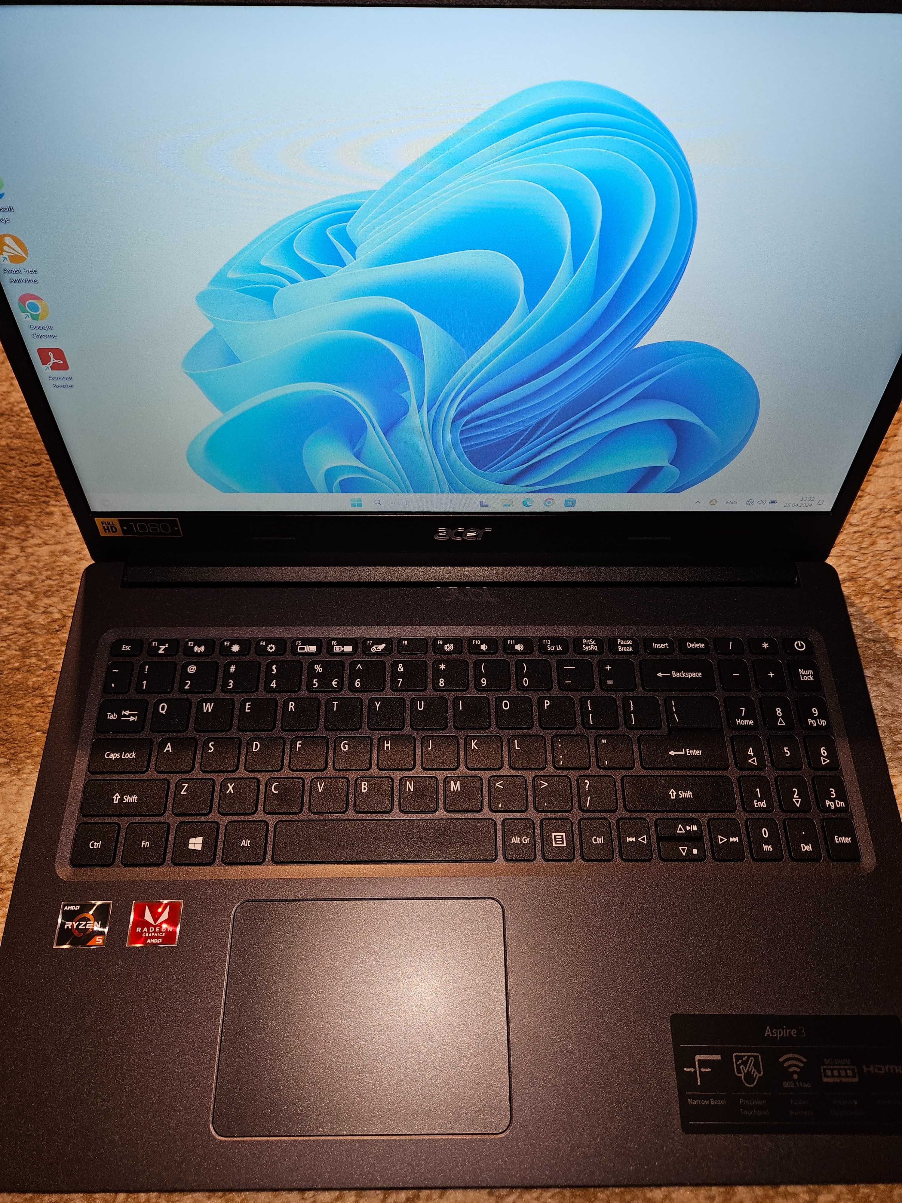 Laptop Acer Aspire 3 A315-23G AMD Ryzen 5 15.6" 8 GB RAM 256 GB SSD