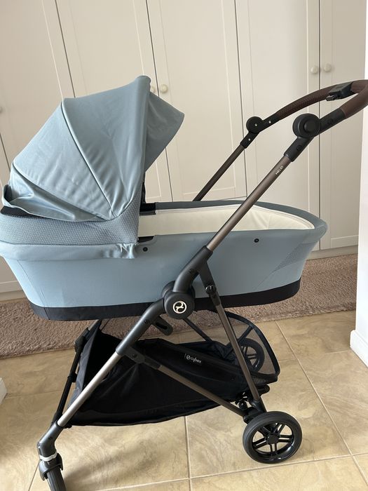 MELIO CARBON лятна количка+ кош за новородено