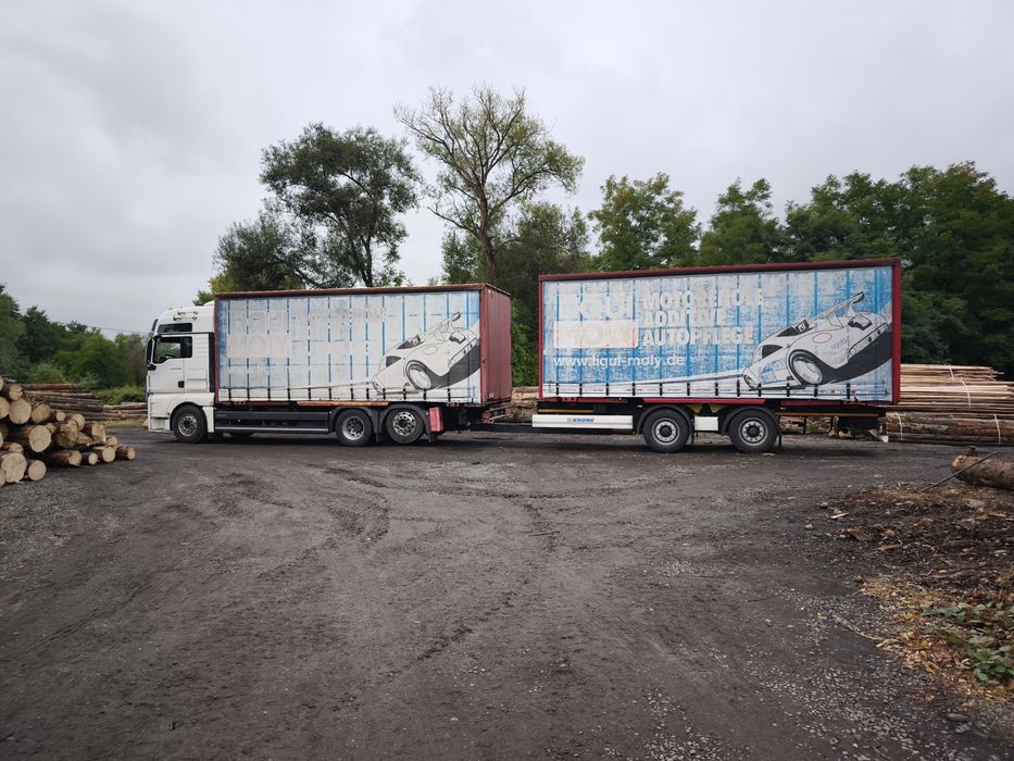 MAN TGX BDF cu tandem pentru containere