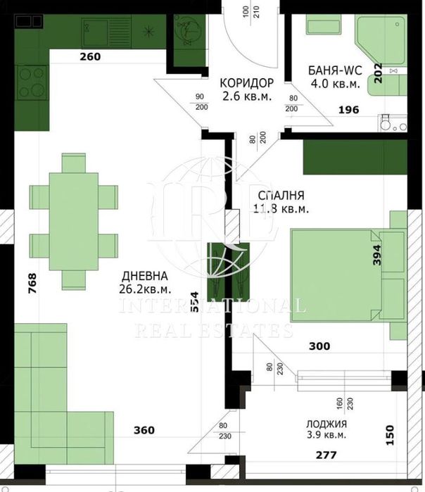 2-стаен в Варна-Кайсиева градина площ 64 цена 100000