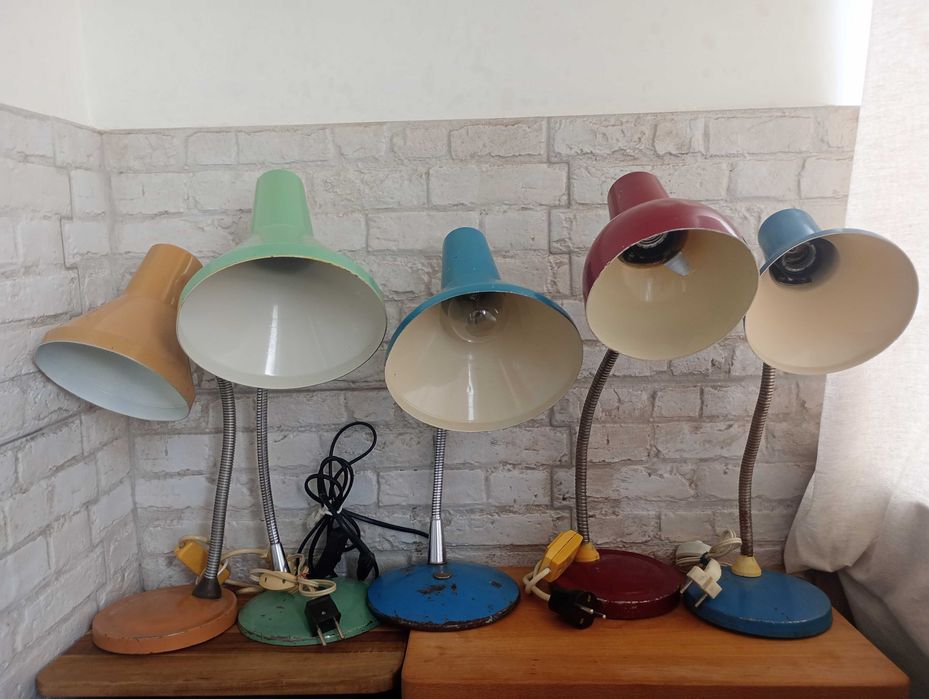 Стара настолна лампа от соца 4 броя