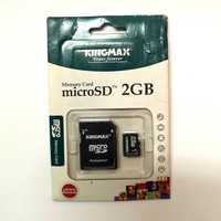 Vand card de memorie Kingmax - 2 GB - microSD cu adaptor la SD