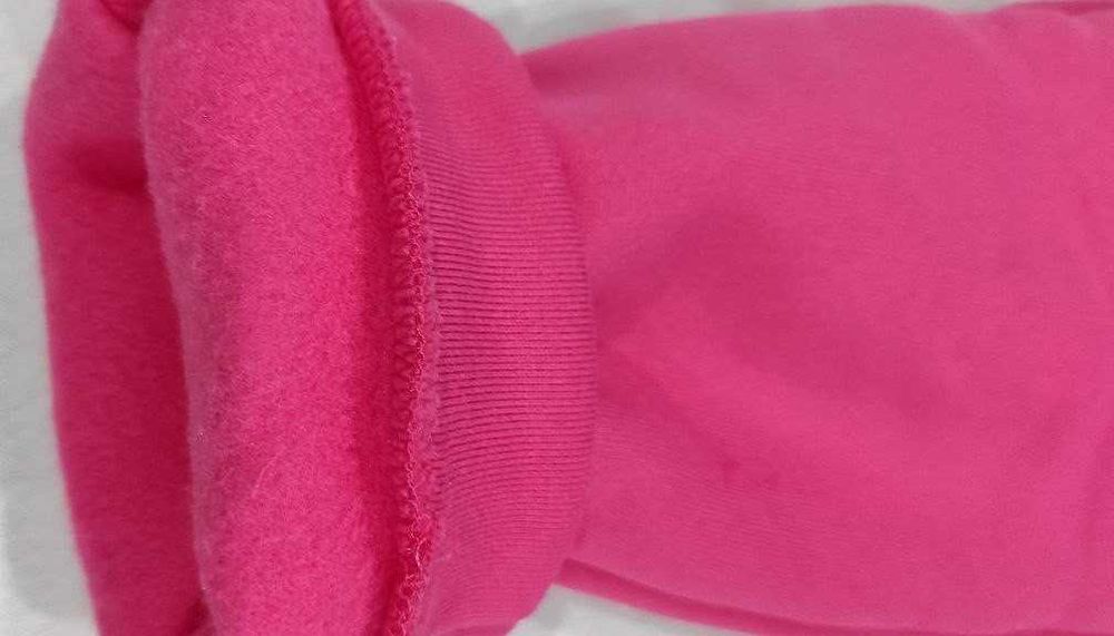 Розов, ватиран комплект за момиче с ръст 140 см