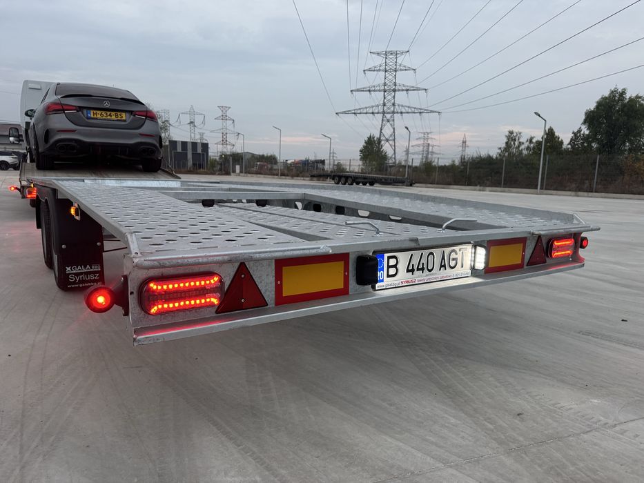 Remorca 4,5 metri platforma auto,2700 kg,noua-fabricatie 2025. 0 km