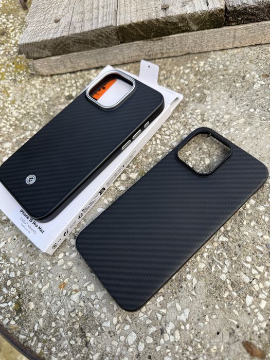 Husa iphone 15 pro max kevlar carbon spigen tactical