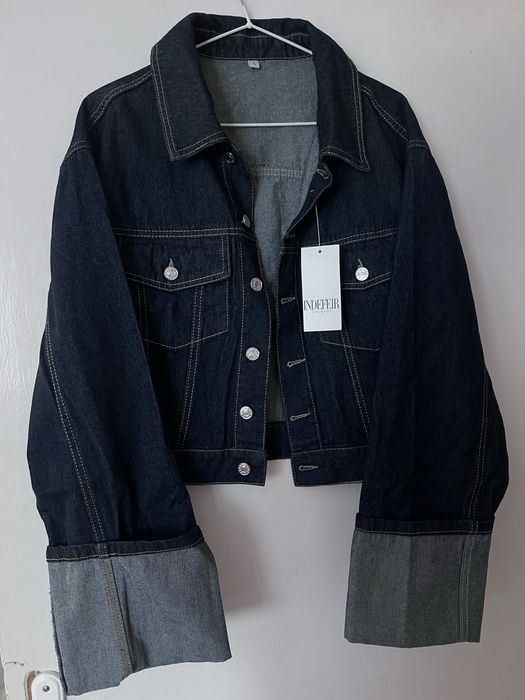 Дънково яке с големи ръкави