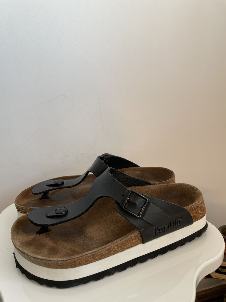 Birkenstock Papillio Gizeh platforma 37 wide