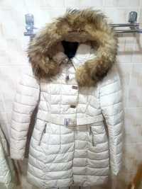 Женская куртка зимняя с натуральным мехом
