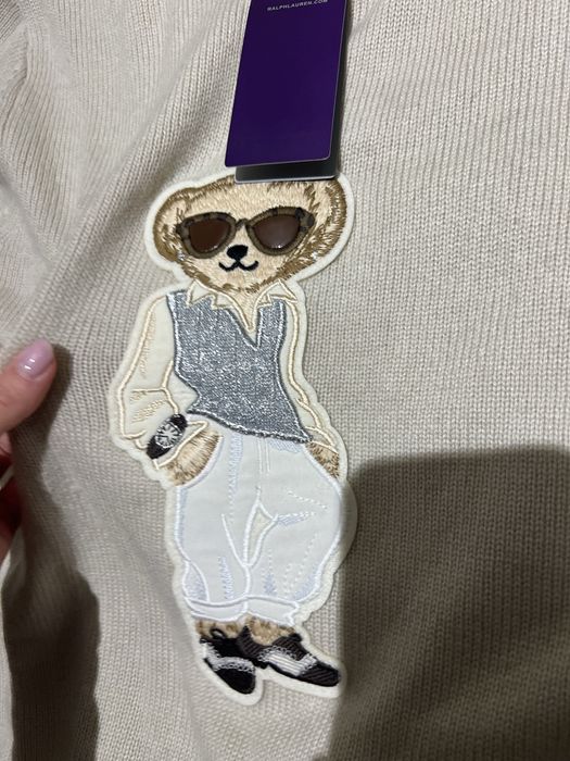 Pulover RL dama casmir si lana purple lable M