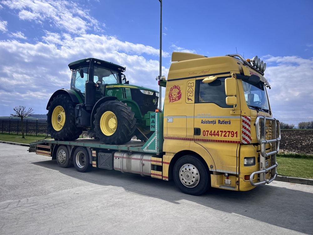 Transport utilaje  agricole tractor Taf combina transport agabaritic
