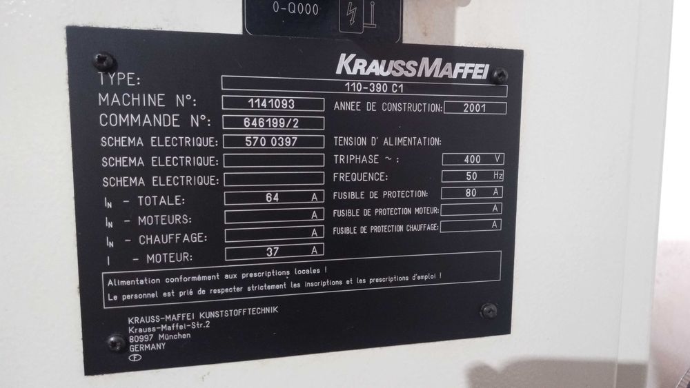 Presa hidraulica Krauss Maffei