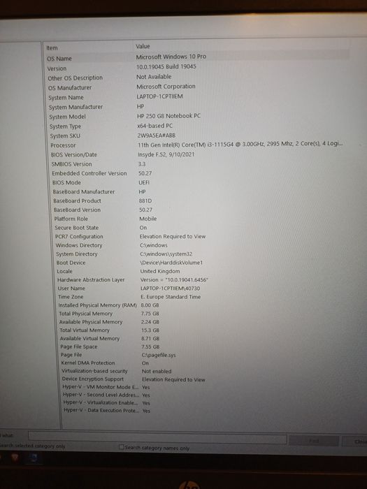 laptop hp second hand