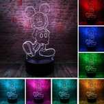 Mickey Mouse 3D LED лампа