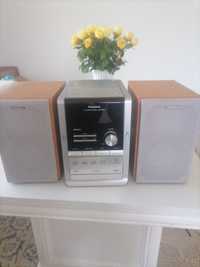 Radio CD Panasonic cu mp3 și boxe